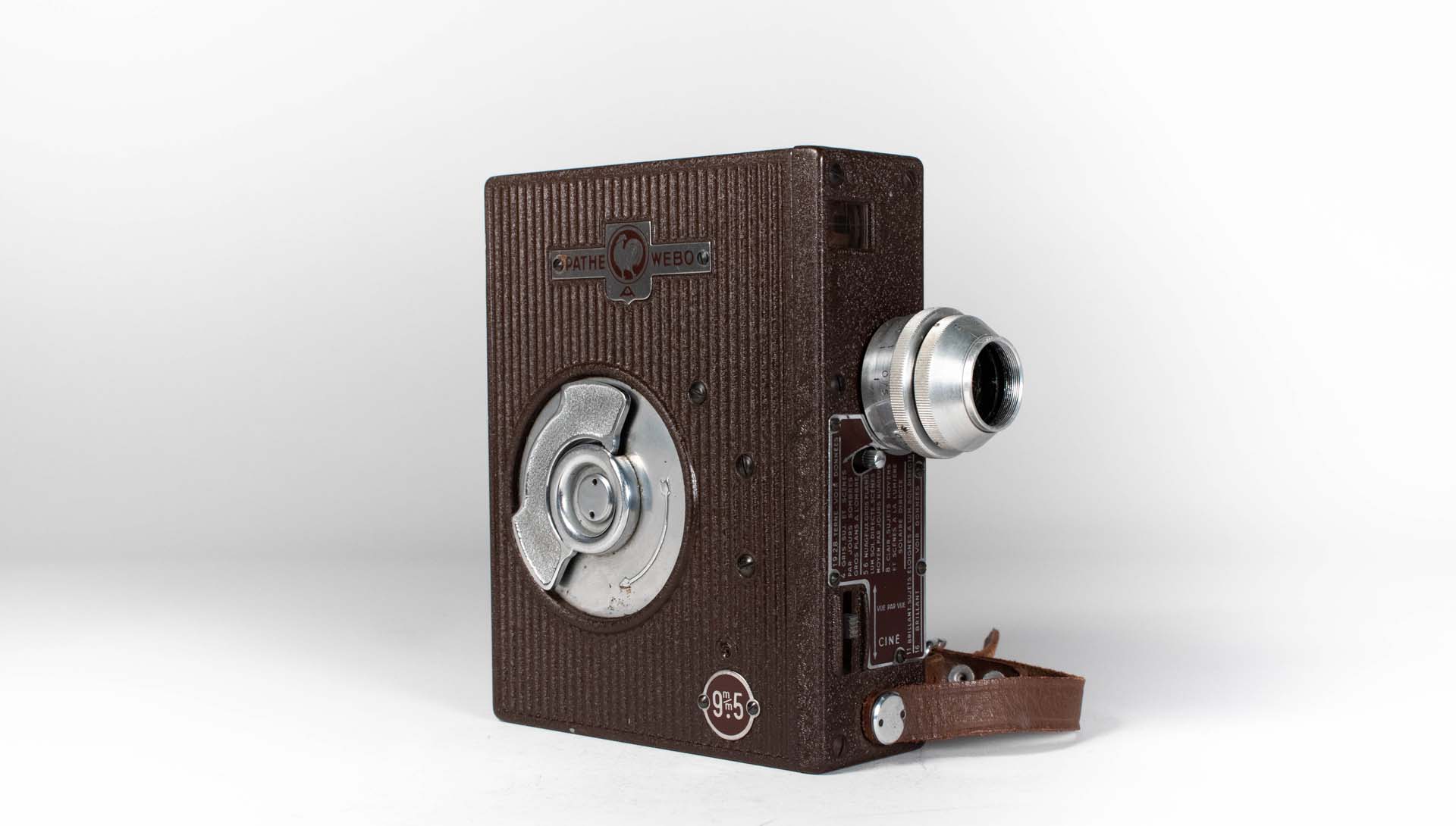 Caméra Pathé WeboA 9.5 mm - Déposant Jean-Claude Marcelli - Fabriquée en 194