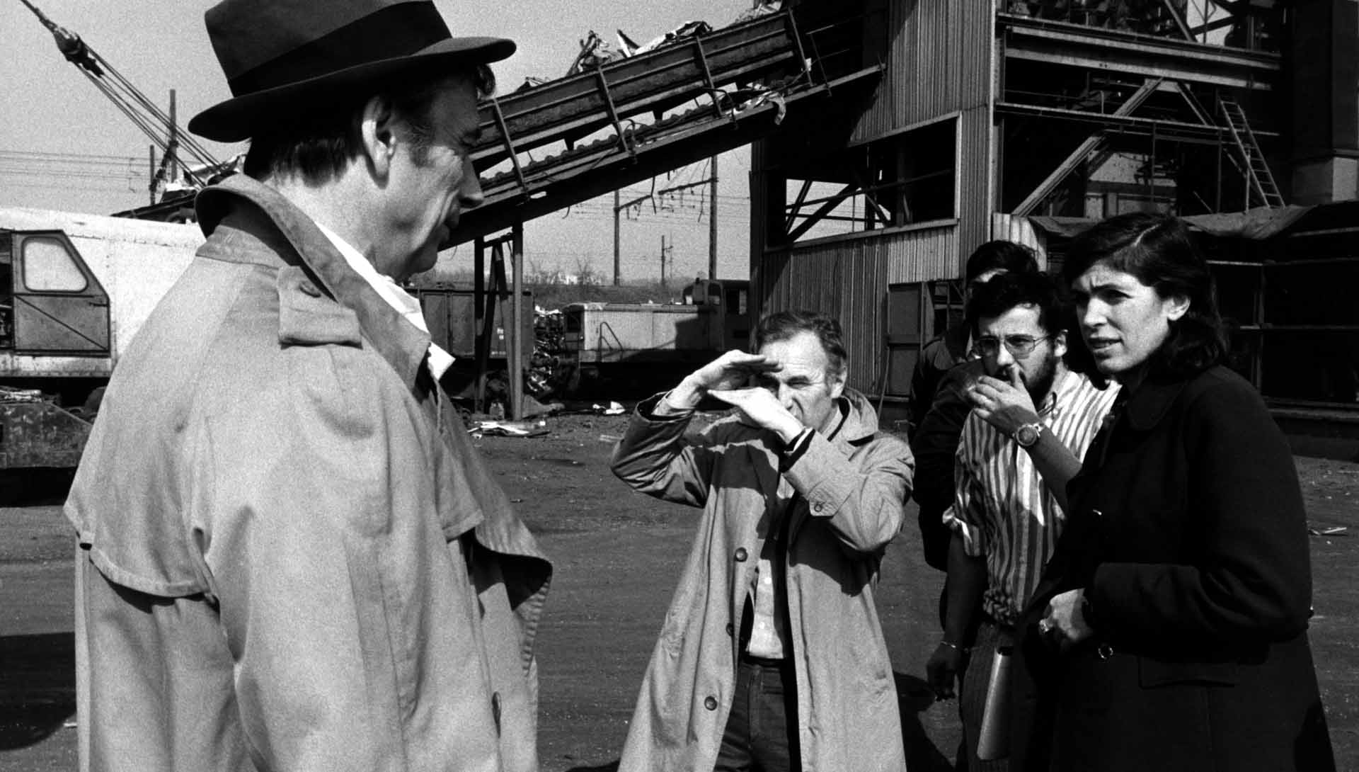 Claude Sautet sur le tournage de César et Rosalie