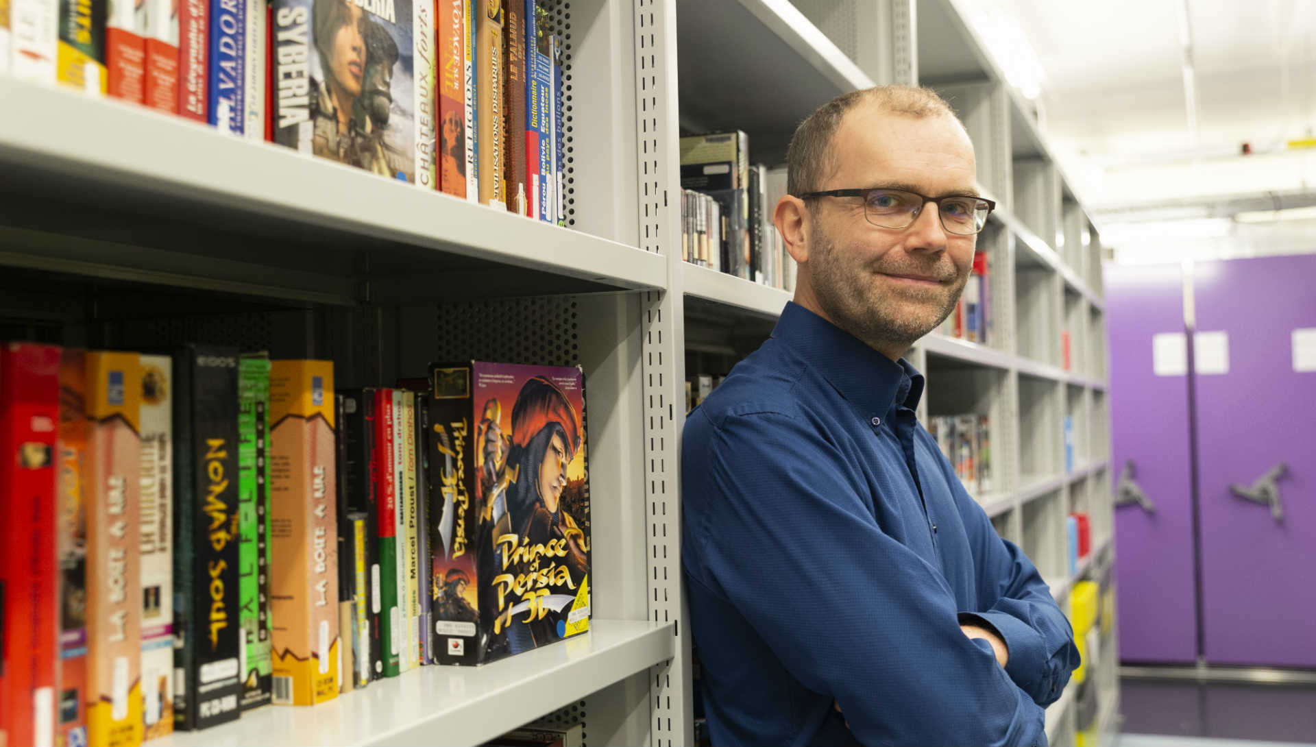 David Benoist, chargé de collections jeux vidéo au département de l’Audiovisuel de la BnF