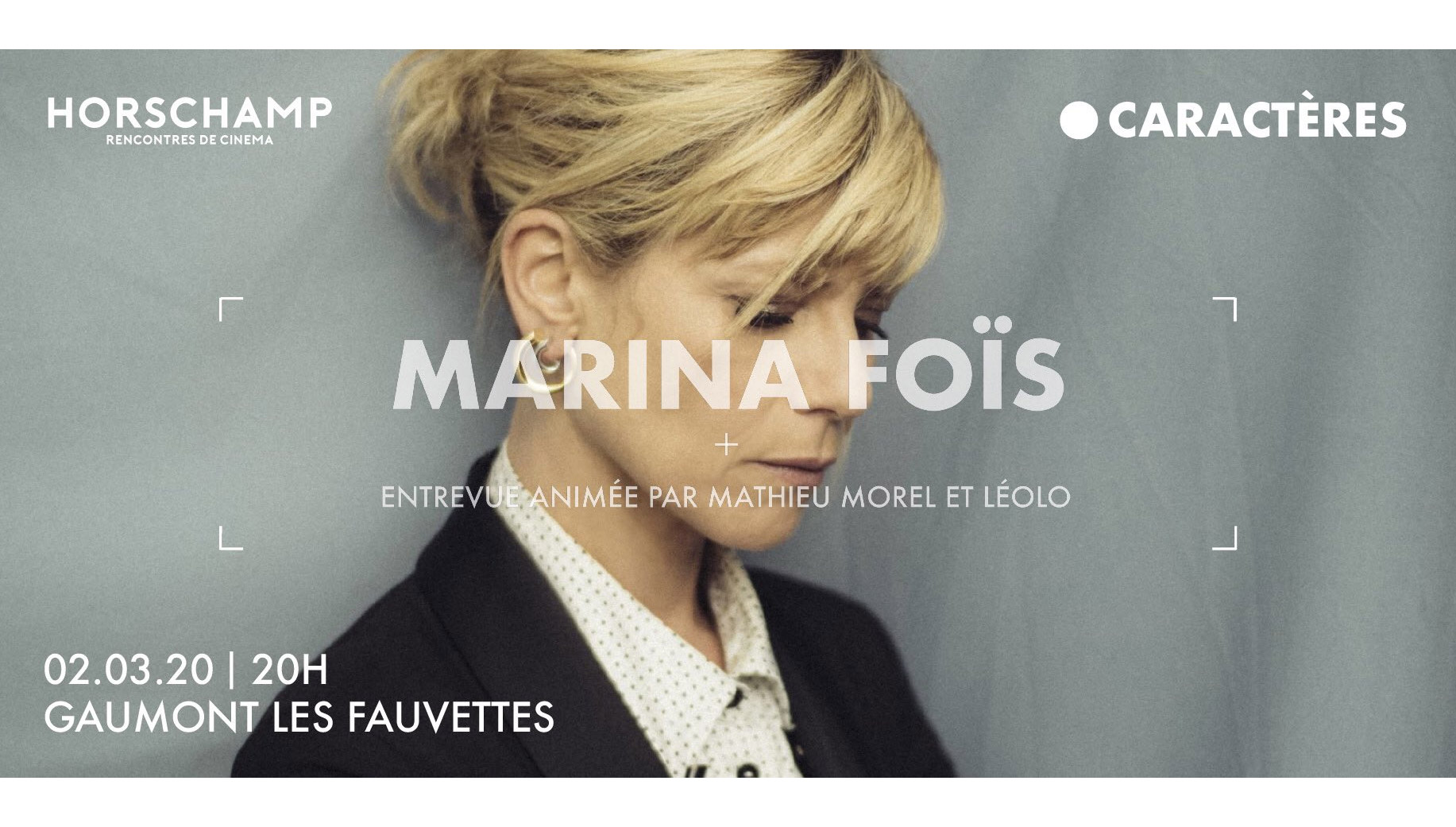 Masterclass Marina Foïs Horschamp