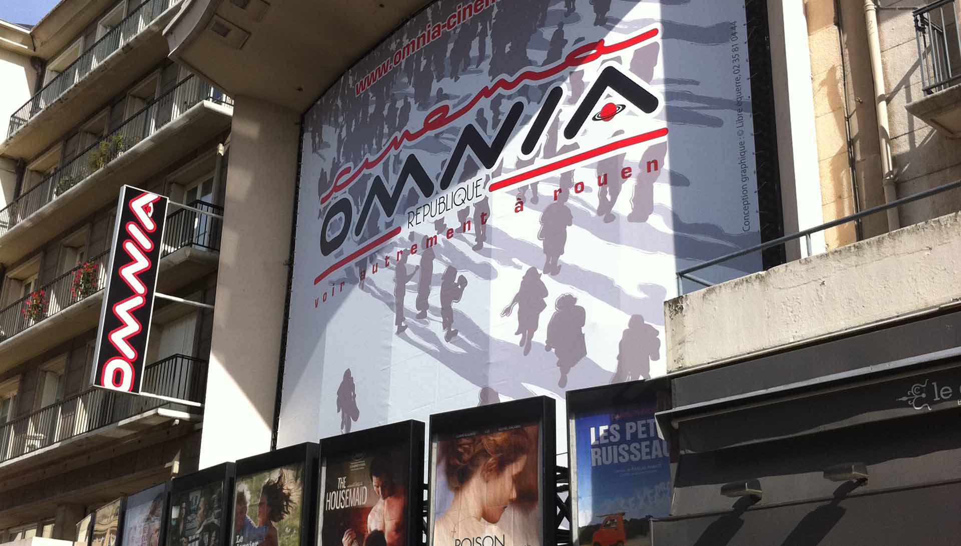 Façade du cinéma Omnia de Rouen