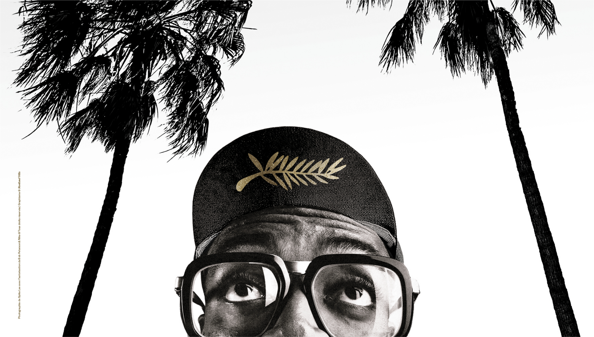 Affiche officielle du 74e Festival de Cannes - Photographie de Spike Lee avec l'autorisation de Bob Peterson et Nike Tous droits réservés - Graphisme