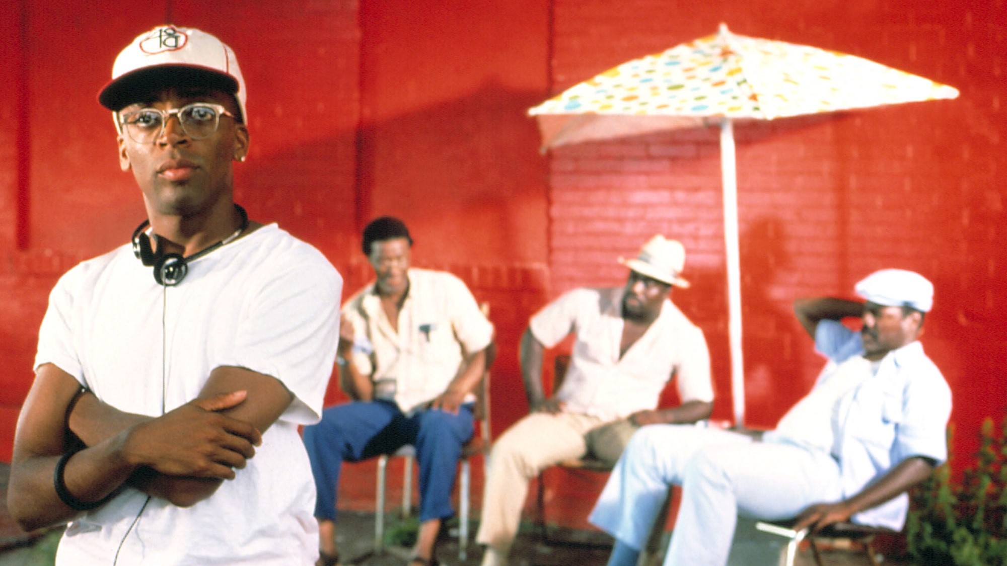 Spike Lee sur le tournage de Do The Right Thing.