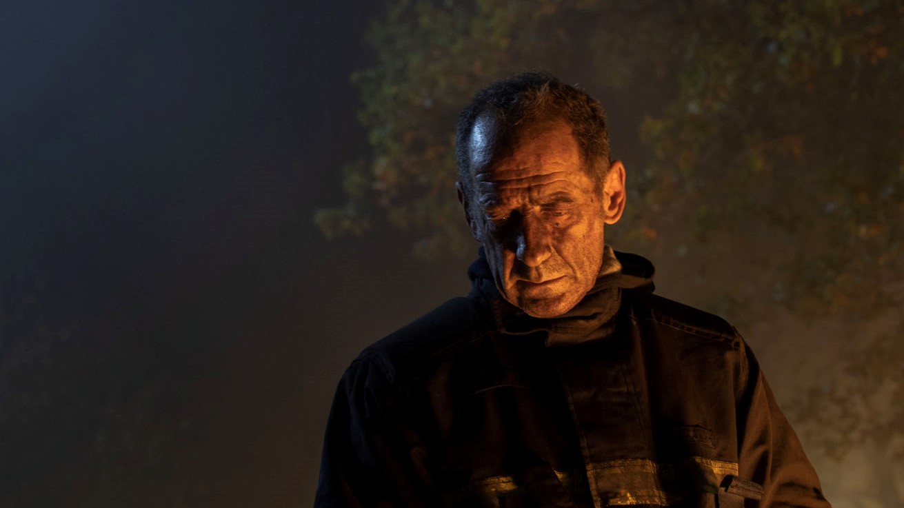 Vincent Lindon dans « Titane » de Julia Ducournau.