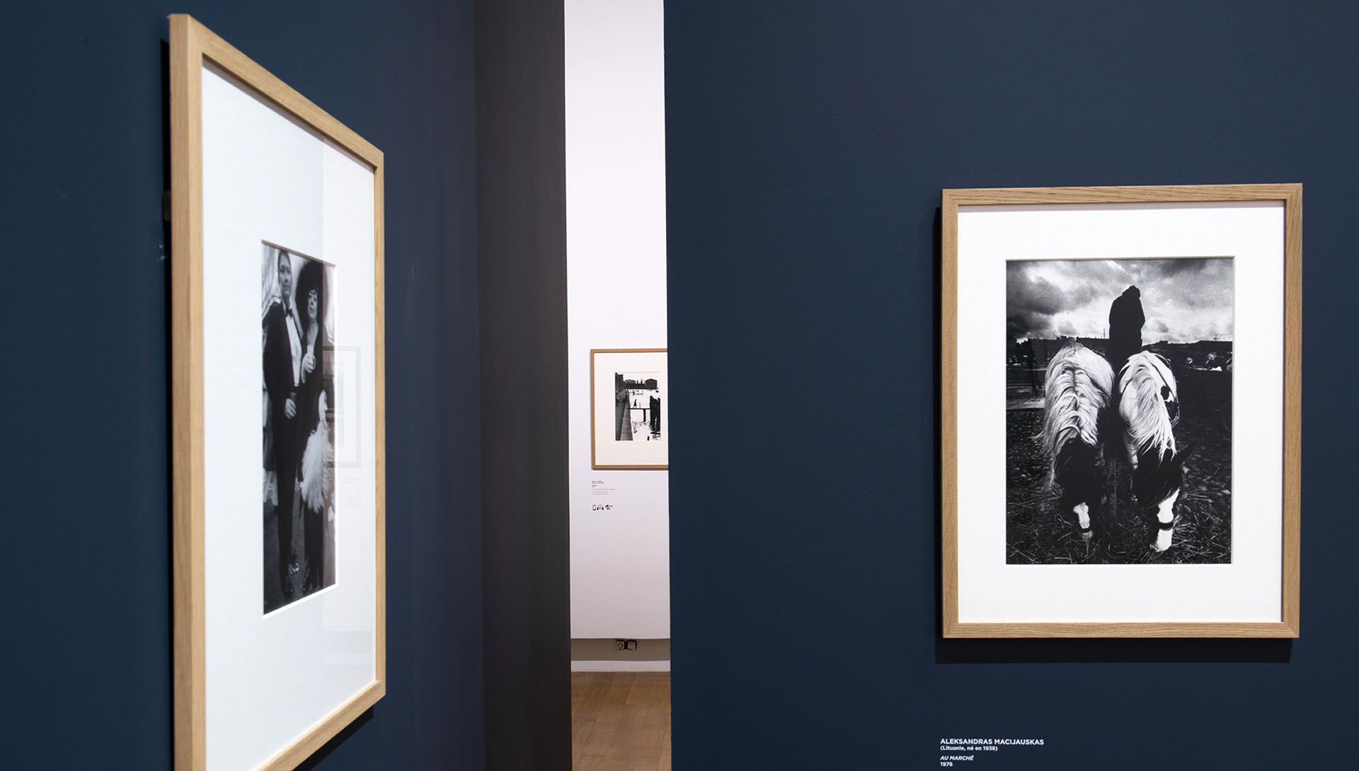 Vue de l’exposition Noir & Blanc : une esthétique de la photographie - scénographie Maud Martinot 