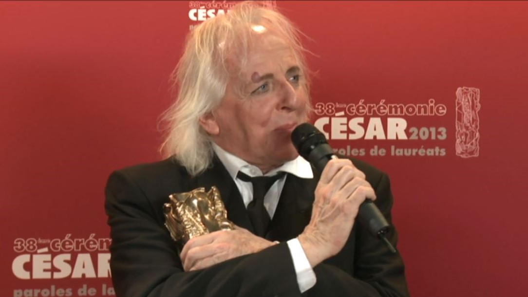 Christian Gasc après sa consécration à la cérémonie des César 2013 pour son travail sur « Les Adieux à la Reine ».