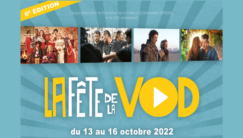 Affiche de l'édition 2022 de la Fête de la VOD.