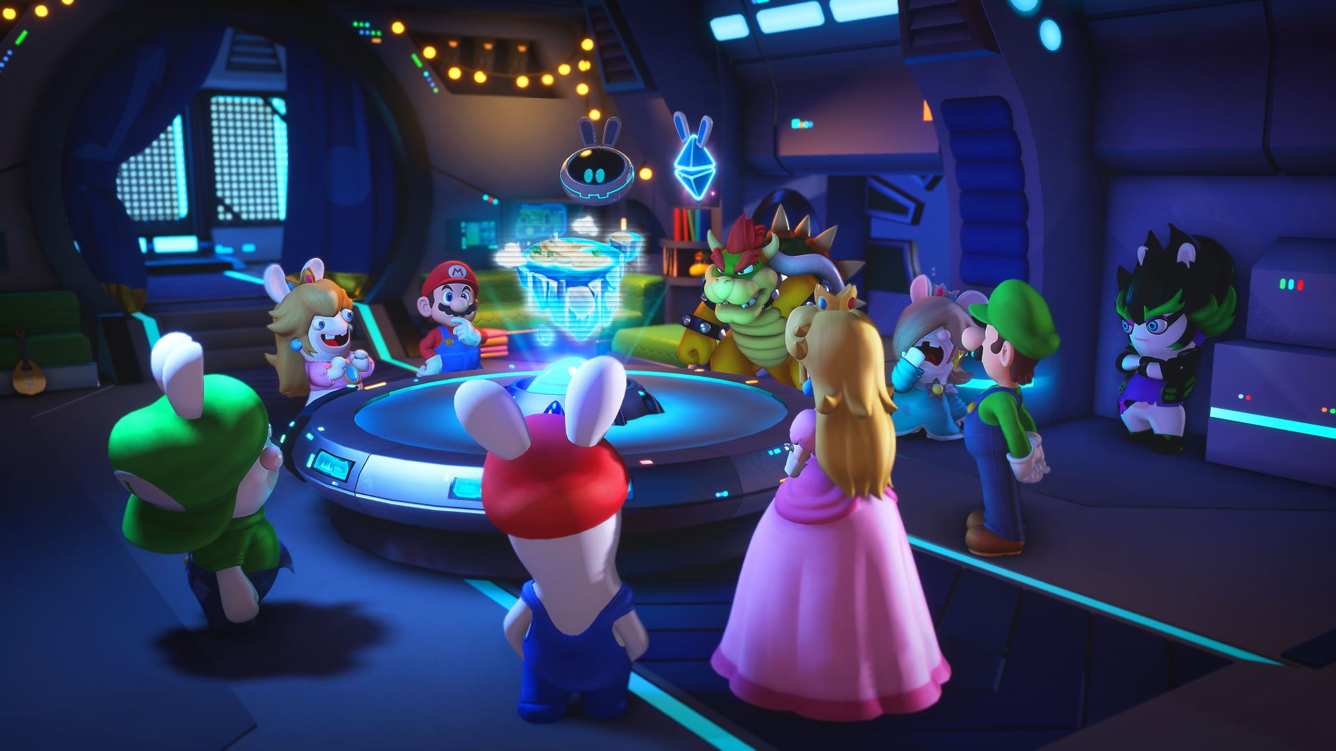 Mario et sa clique dans « Mario + The Lapins Crétins : Sparks of Hope ».