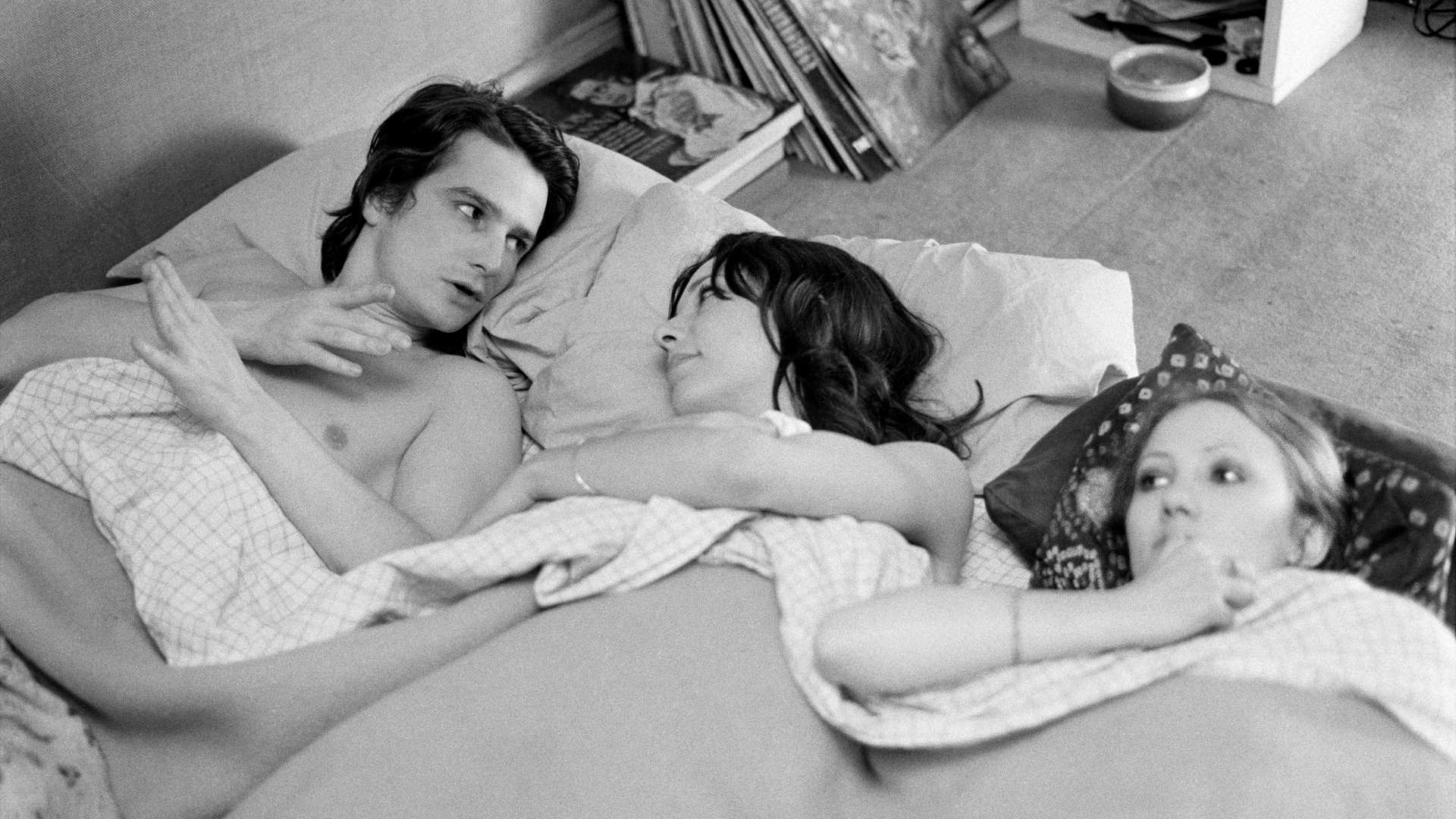 Jean-Pierre Léaud, Bernadette Lafont et Françoise Lebrun dans « La Maman et la putain » de Jean Eustache.