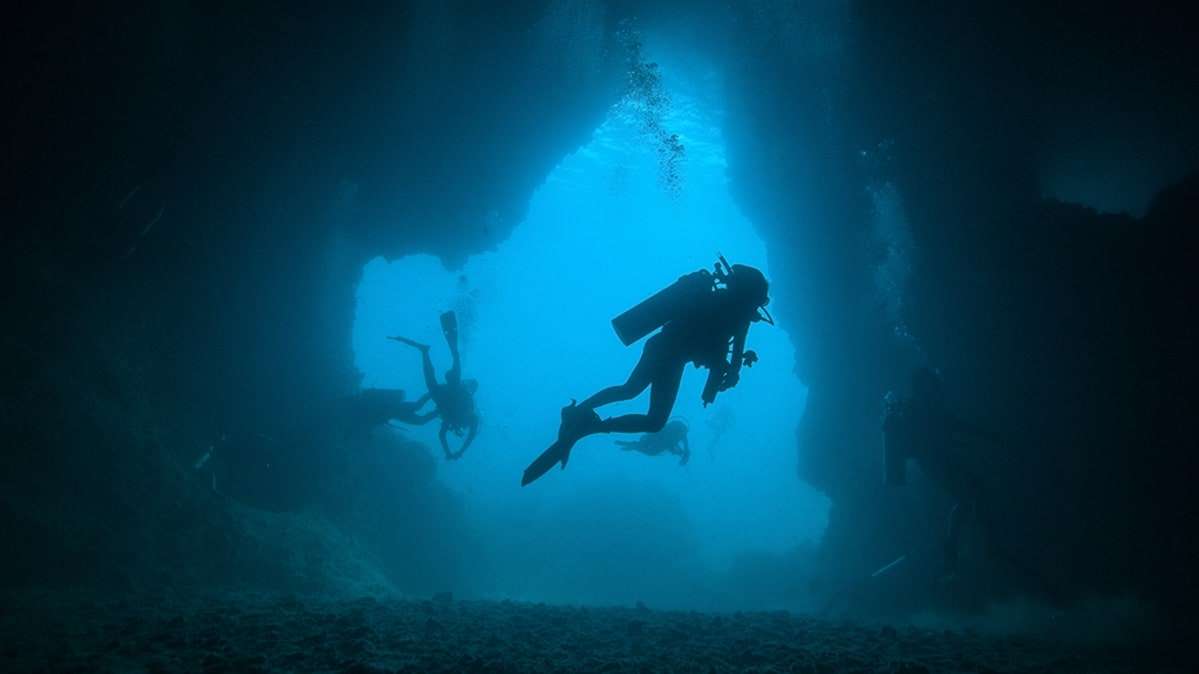 Le parcours immersif propose notamment une plongée dans les abysses de l'océan Pacifique.