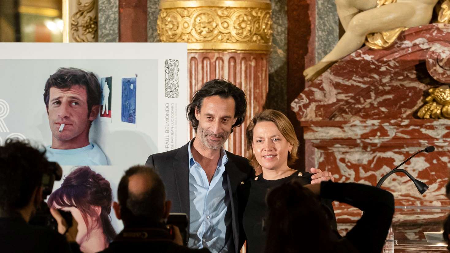 Edouard Weil & Alice Girard (Rectangle Productions) à la remise du Prix Daniel Toscan du Plantier 2022.