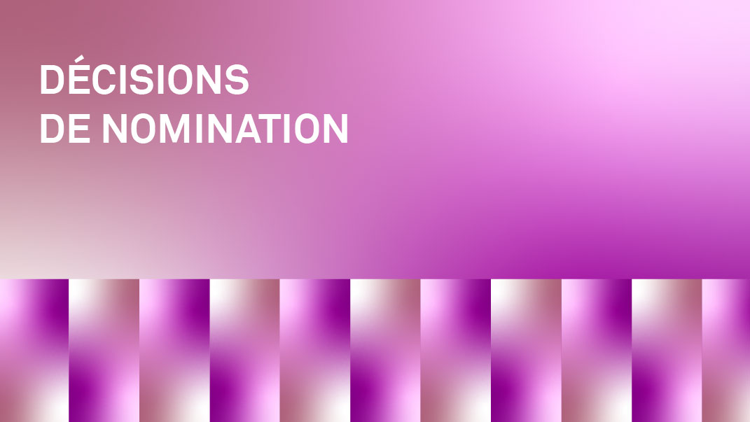 Vignettes - Décisions de nomination-15