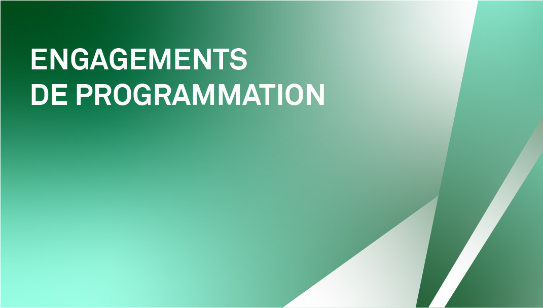 Engagements de programmation