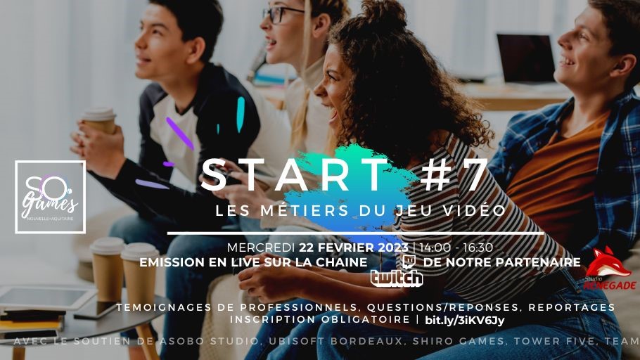 La conférence « Start : les métiers du jeu vidéo » est prévue pour le 22 février prochain.