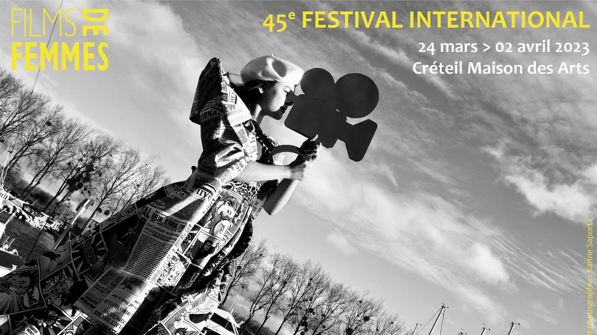 L'affiche du 45e Festival International de Films de Femmes de Créteil.