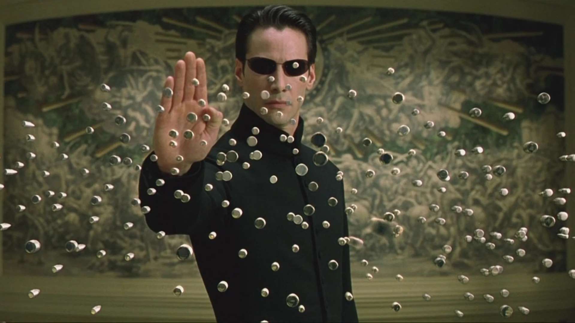 Keanu Reeves dans « Matrix ».