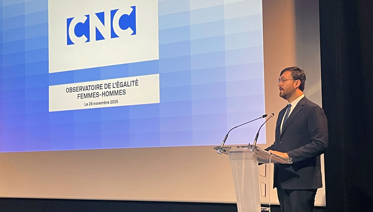 Discours de Gaëtan Bruel, président du CNC, prononcé en ouverture de la présentation de l'Observatoire de l’égalité femmes-hommes, le 26 novembre 2025