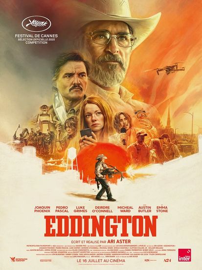 Affiche de Eddington réalisé par Ari Aster