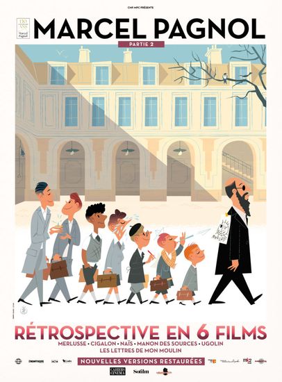 Affiche de Rétrospective Marcel Pagnol