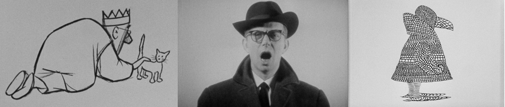 Trois films de Chaval : Un dessin inanimé :Conte médiocre (1963 - Argos Films); Y’a d’la joie (1962 -Succession Chaval) ; Petits carreaux (1964 ? -Succession Chaval)