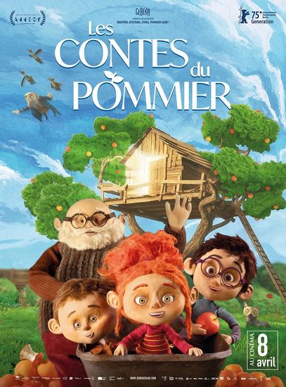 Affiche de Les Contes du pommier réalisé par Jean-Claude Rozec, David Sukup, Patrik Pašš, Leon Vidmar
