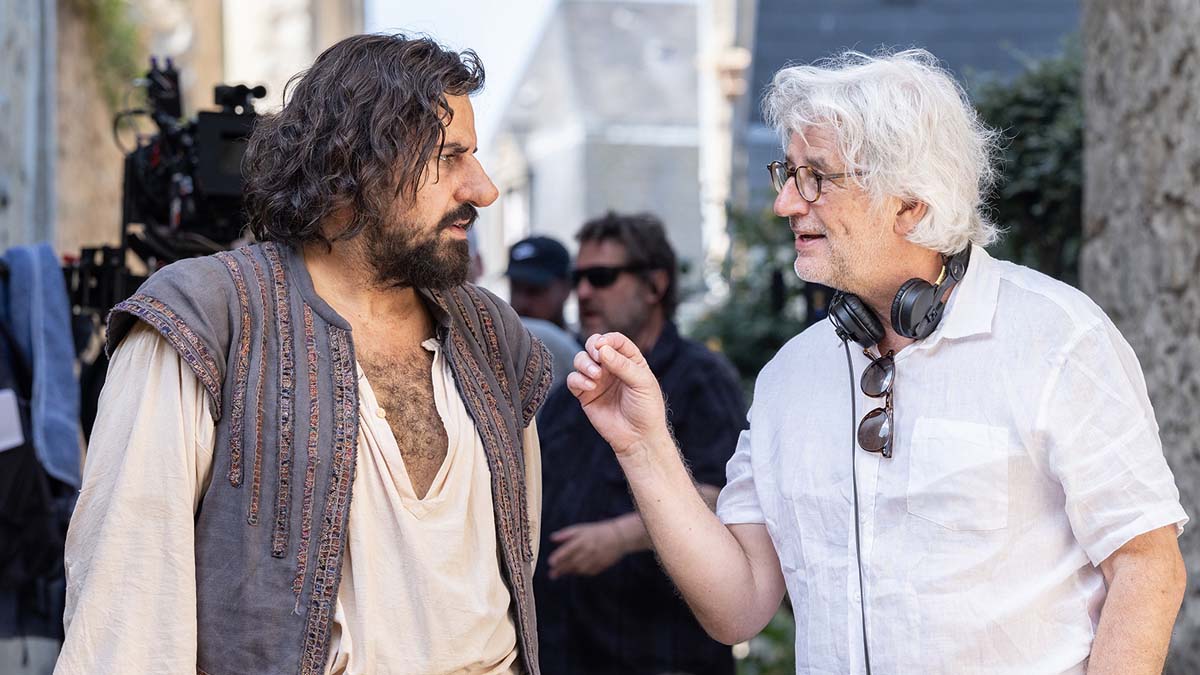 Artus et Michel Leclerc sur le tournage de « Les Caprices de l’Enfant Roi »