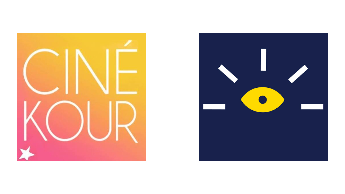 Les logos de Cinékour et La Kourmétragerie