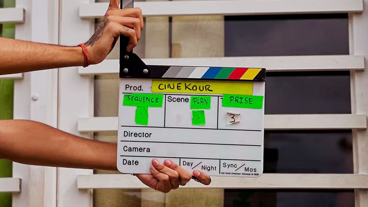 Sur le tournage d'un film Kourmétraz