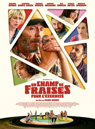 Affiche de « UN CHAMP DE FRAISES POUR L'ÉTERNITÉ »