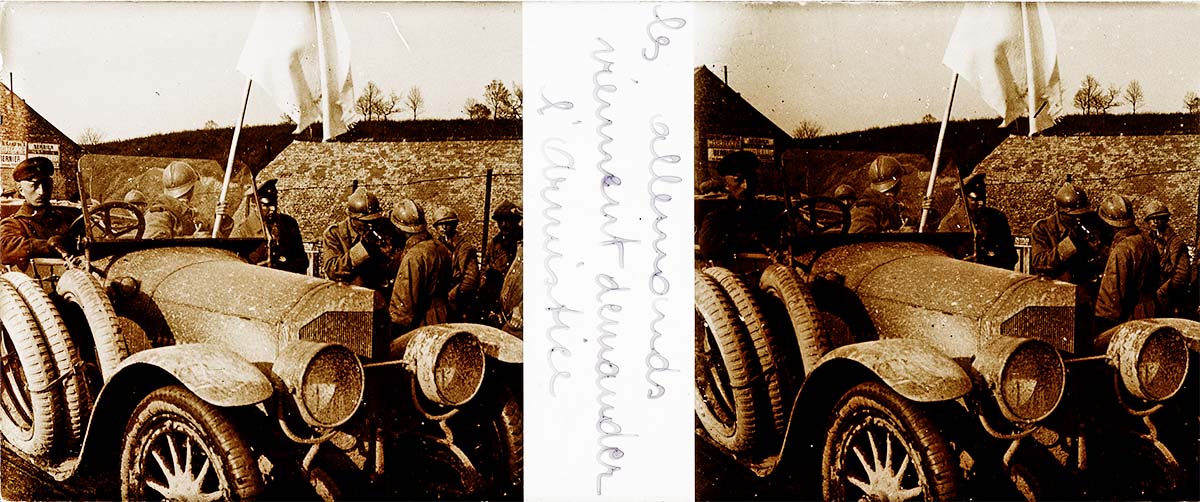 Titre figurant sur la plaque (en italique), série [Dans les tranchées de la guerre 1914-1918, photographies]