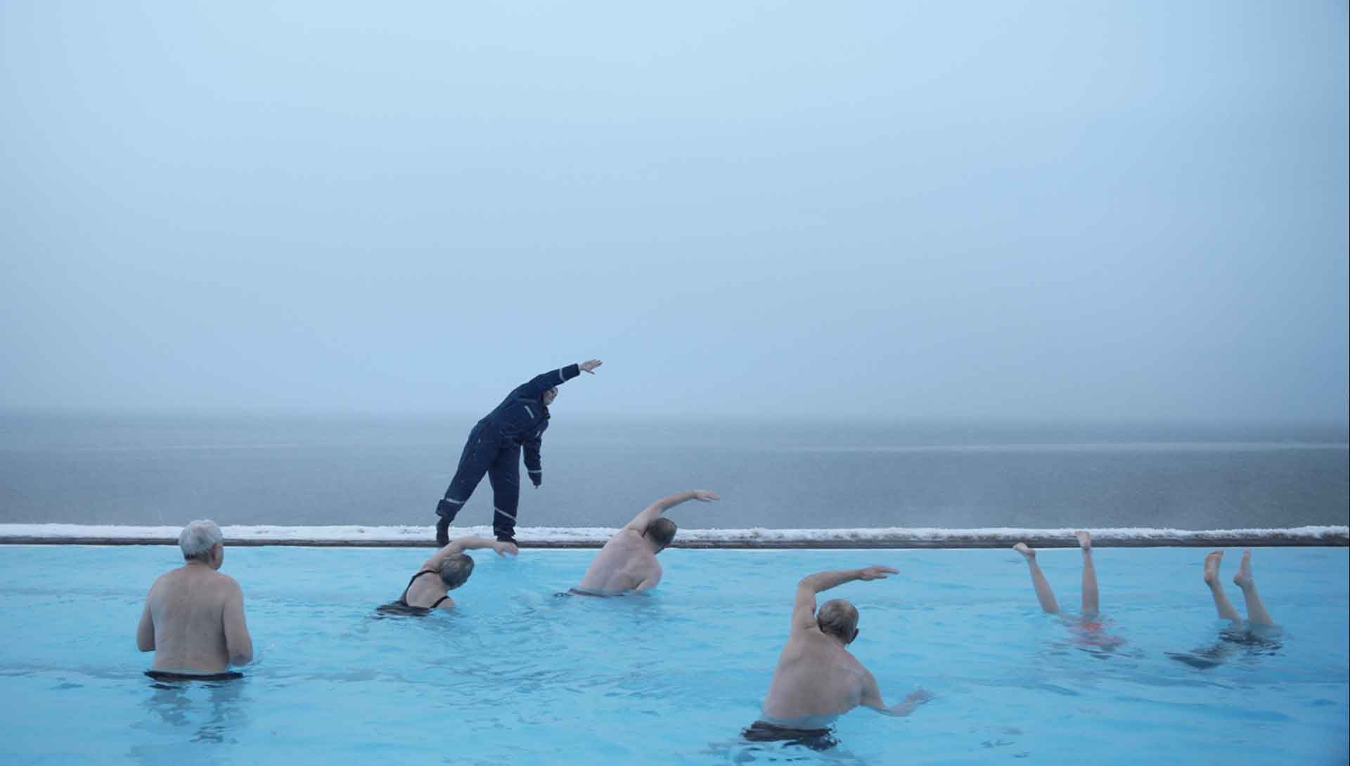 Echauffement dans une piscine