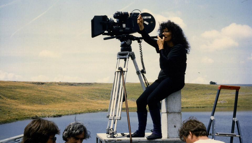 Coline Serreau sur le tournage de son film La Belle Verte