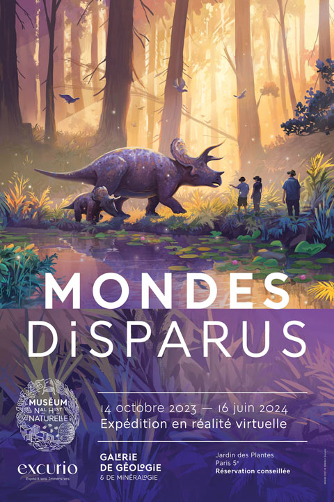 Affiche de l'expédition "Mondes disparus"