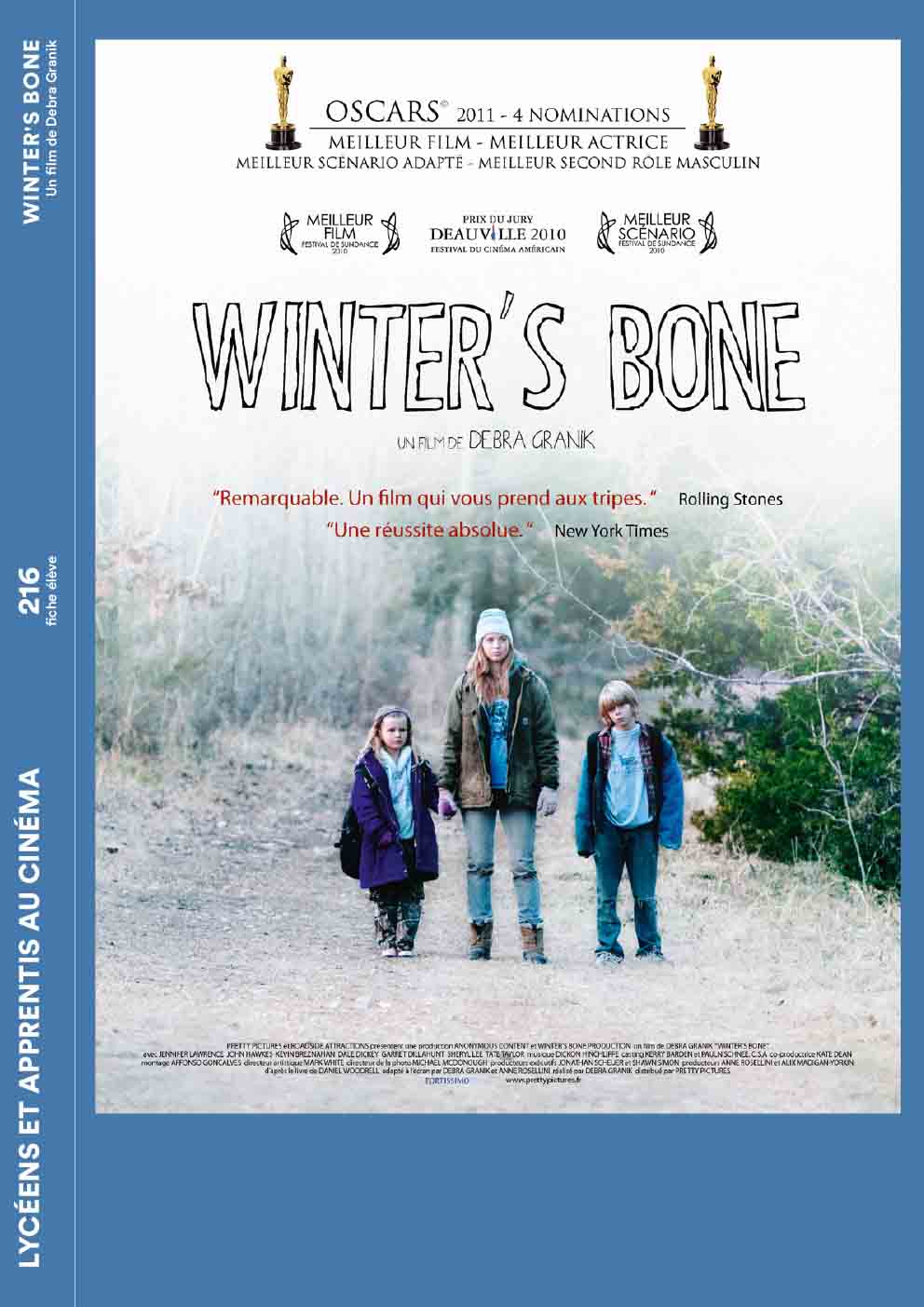  Couverture de la fiche élève du film Winter's Bone de Debra Granik
