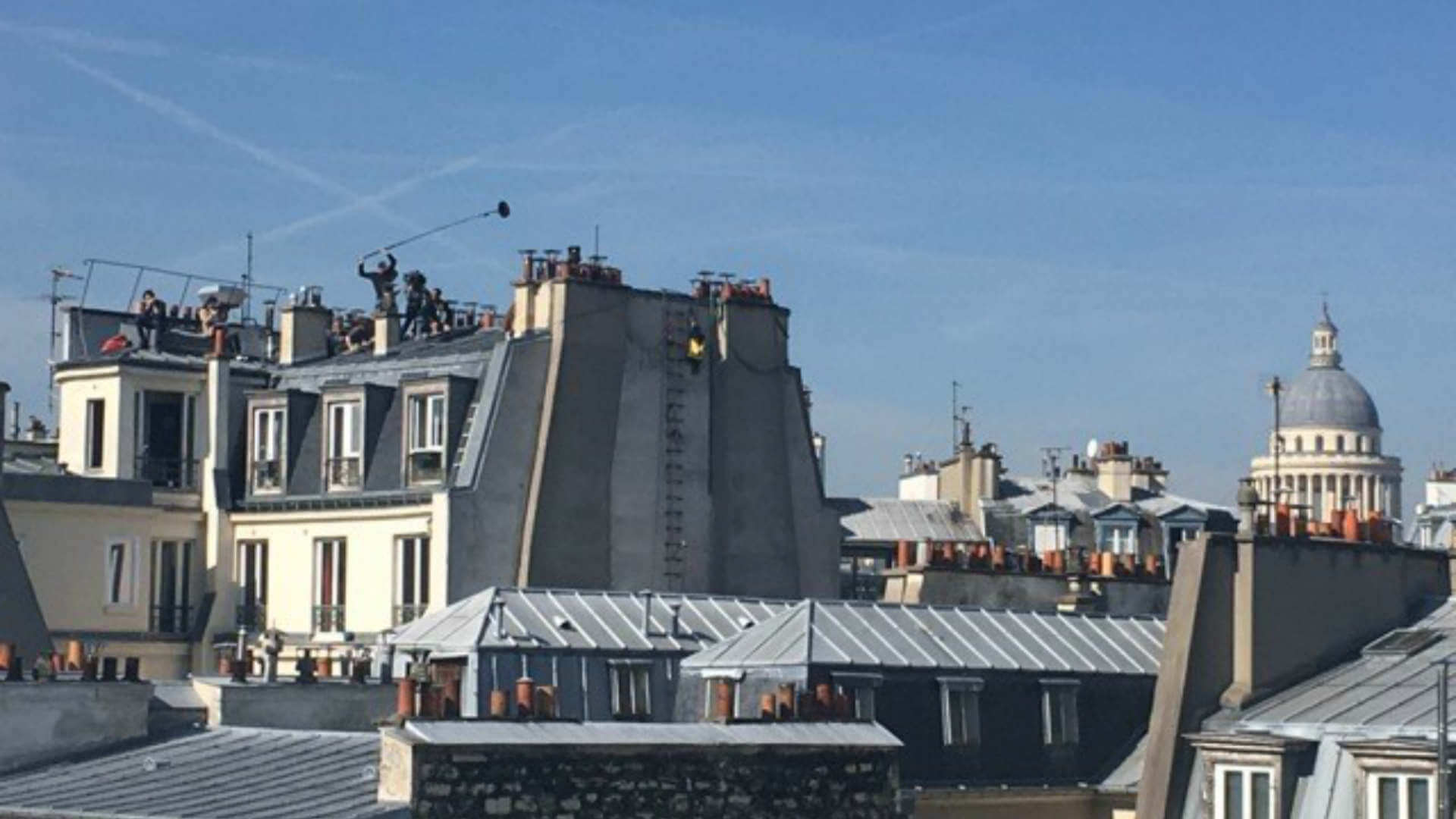 Benoît Guerineau sur le tournage de 