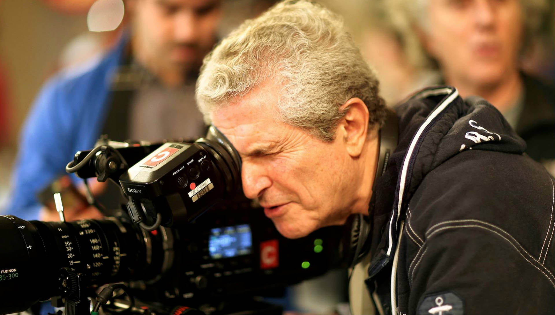 Claude Lelouch sur le tournage de Un + Une