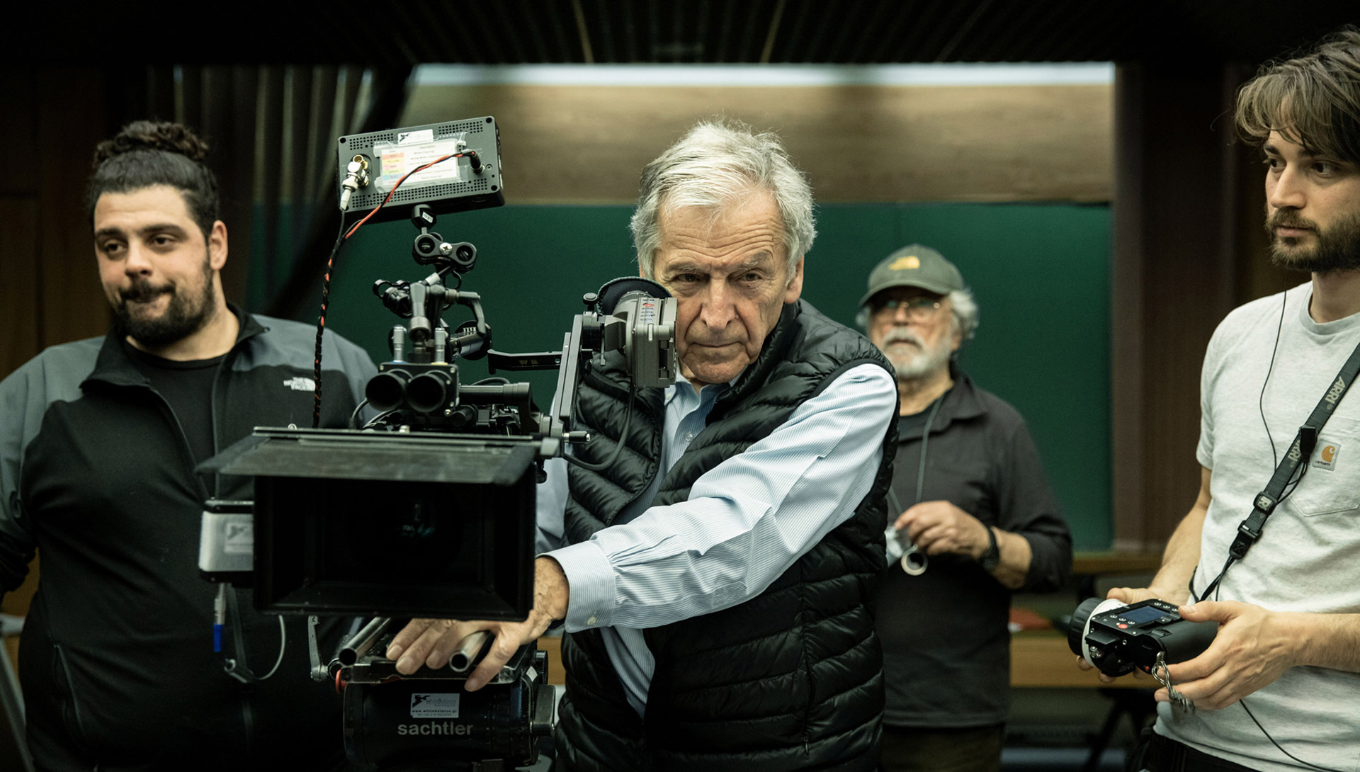 Costa-Gavras sur le tournage de 