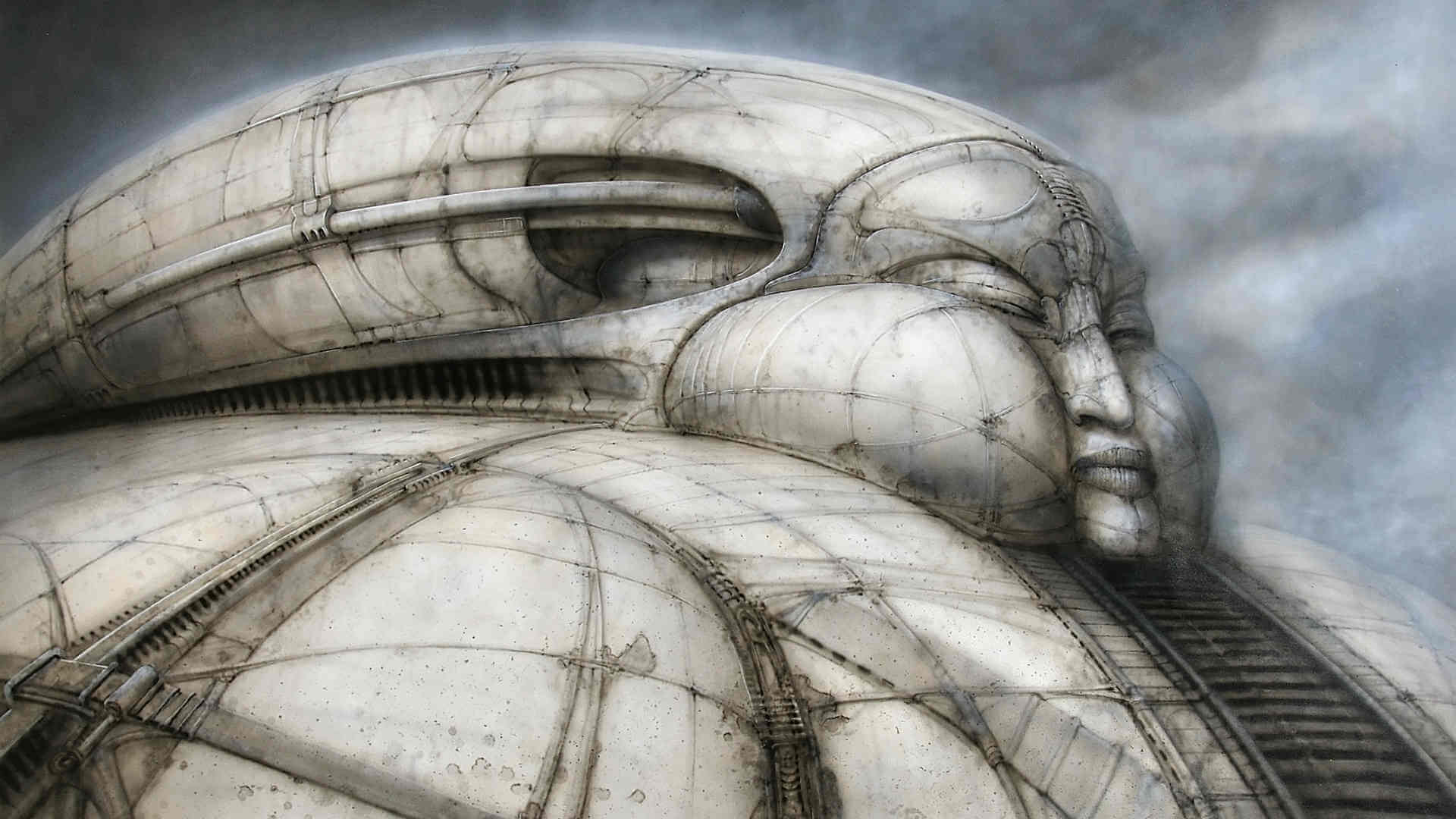 Dessin préparatoire de Hans Ruedi Giger pour Dune, 1976, Dune de Jodorowsky