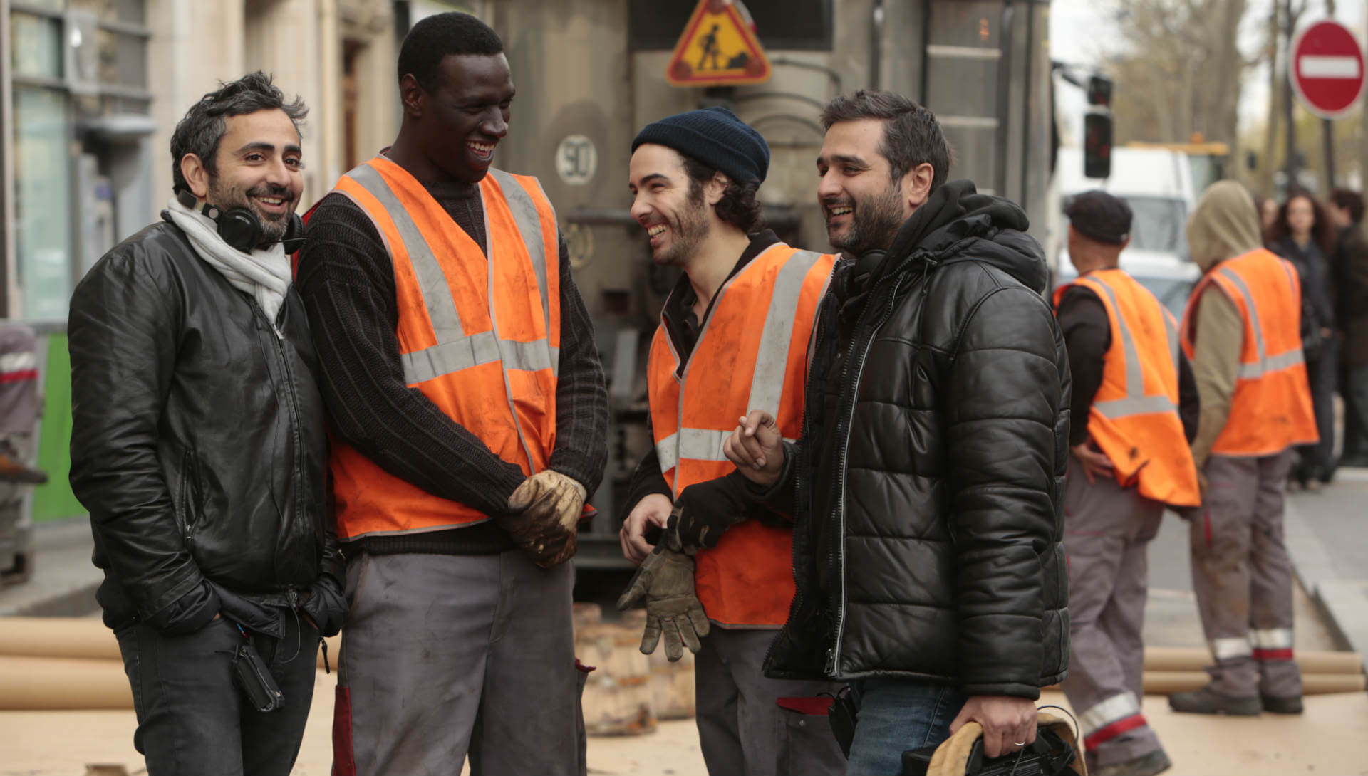 Eric Toledano et Olivier Nakache sur le tournage de Samba