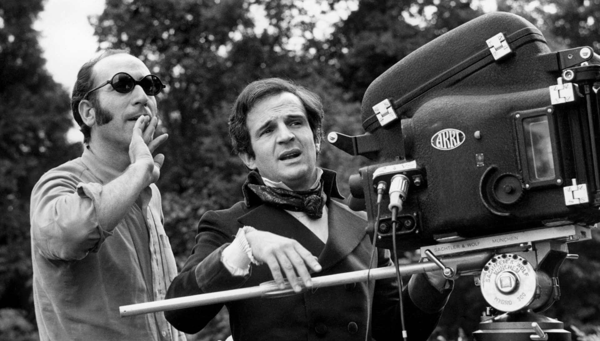 François Truffaut et Nestor Almendros sur le tournage de 