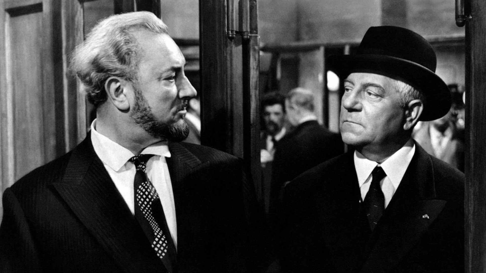 Jean Gabin et Pierre Brasseur dans Les Grandes Familles