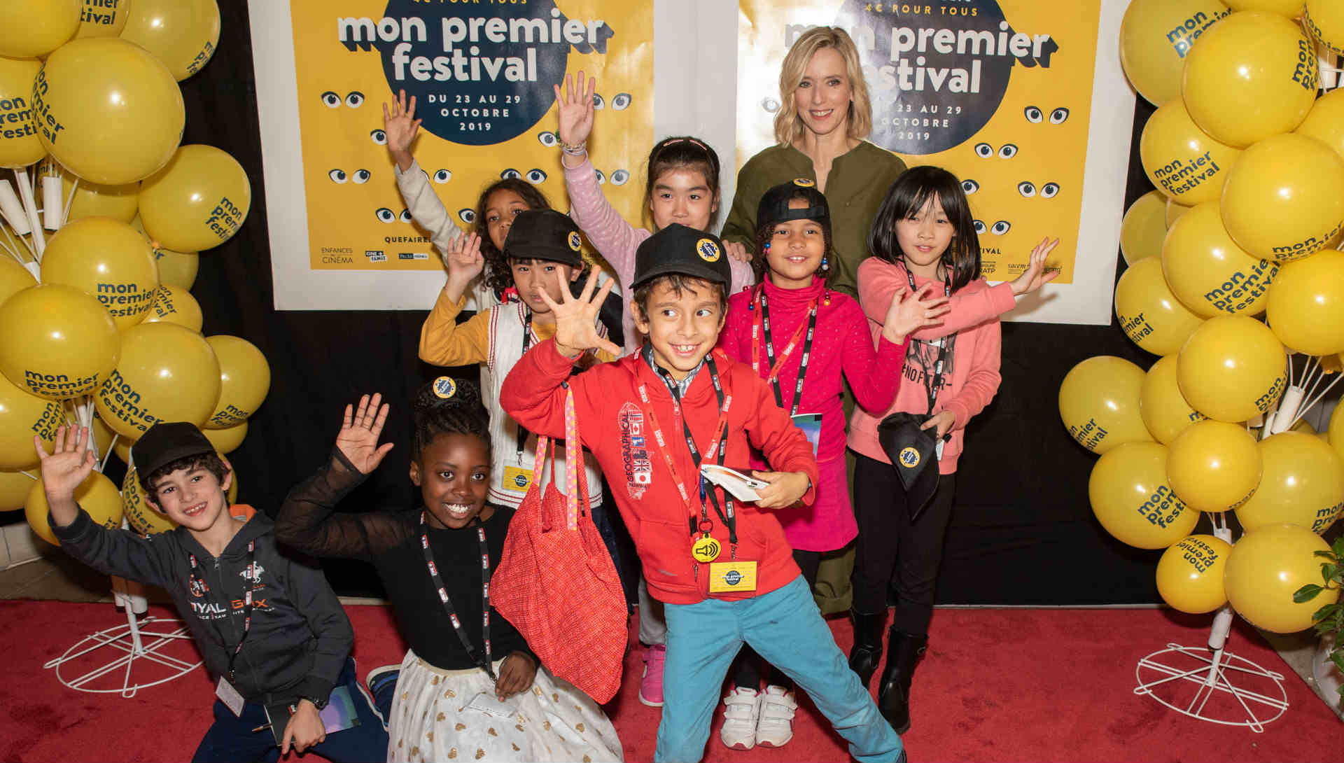 Léa Drucker marraine 2019 et le jury d'enfants de Mon Premier Festival