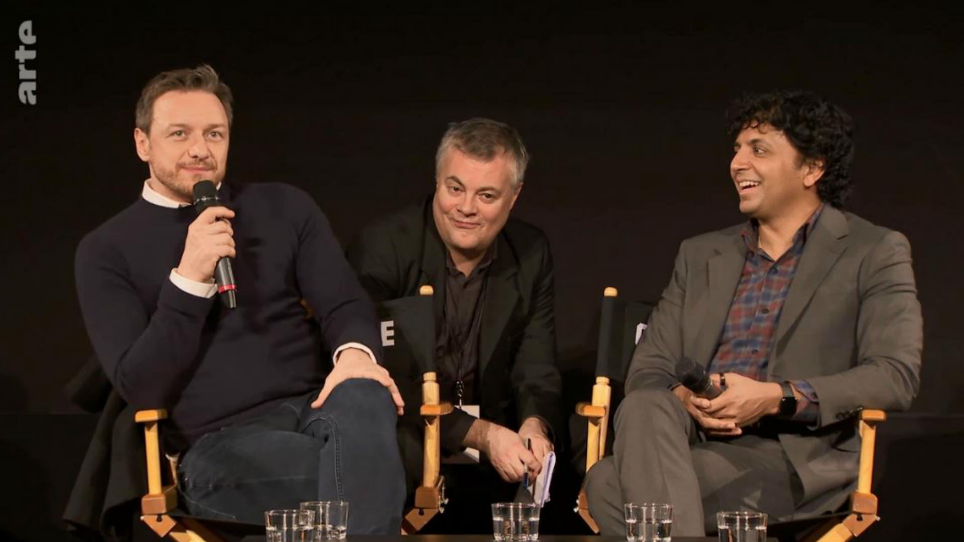 Master class M. Night Shyamalan - James McAvoy à la Cinémathèque française (capture d'écran)