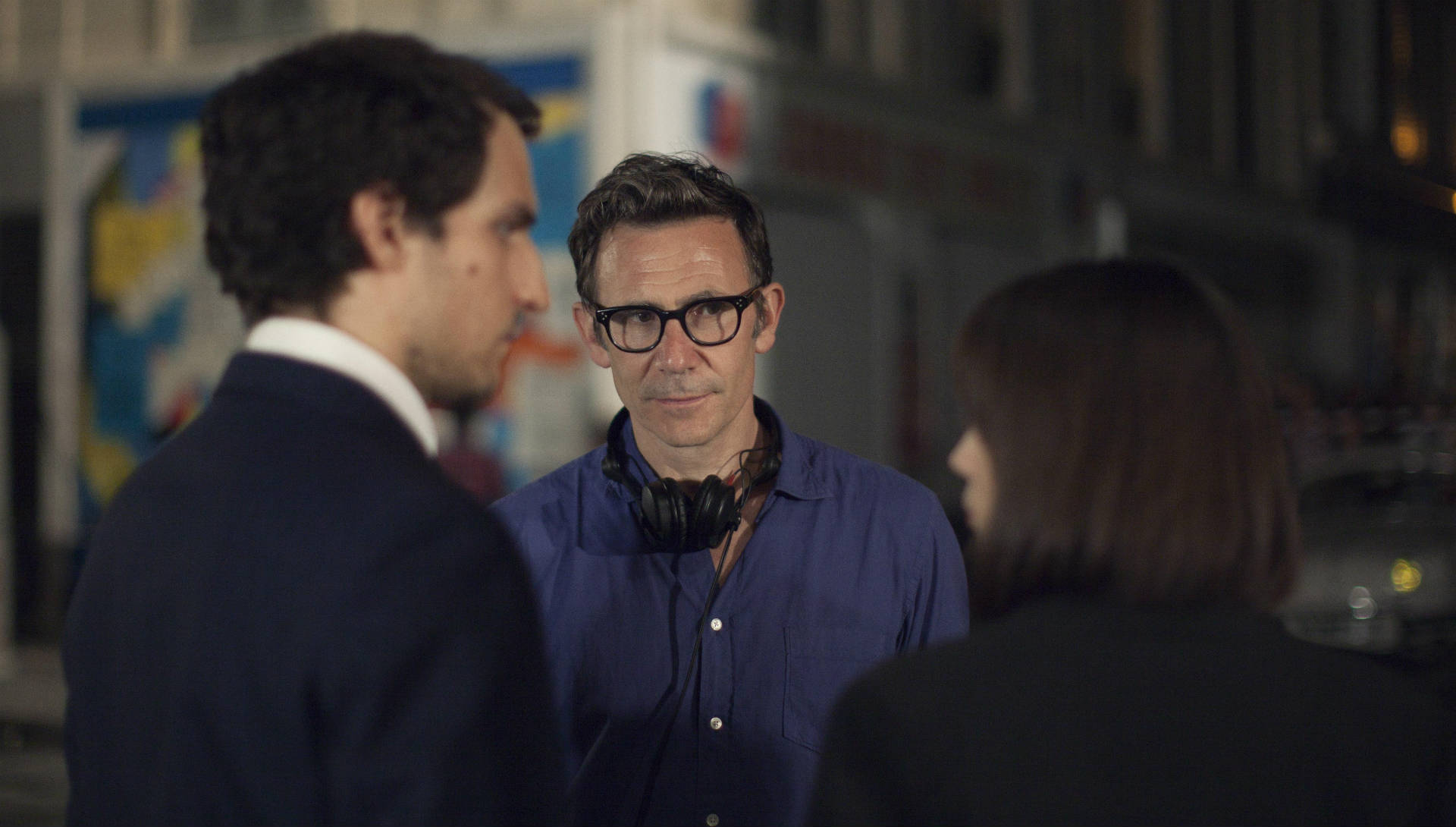 Michel Hazanavicius sur le tournage du 