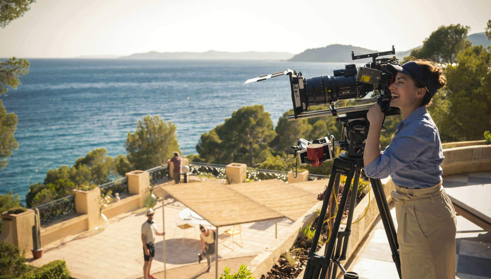 Rebecca Zlotowski sur le tournage d'Une fille facile