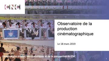 Présentation La production cinématographique en 2018