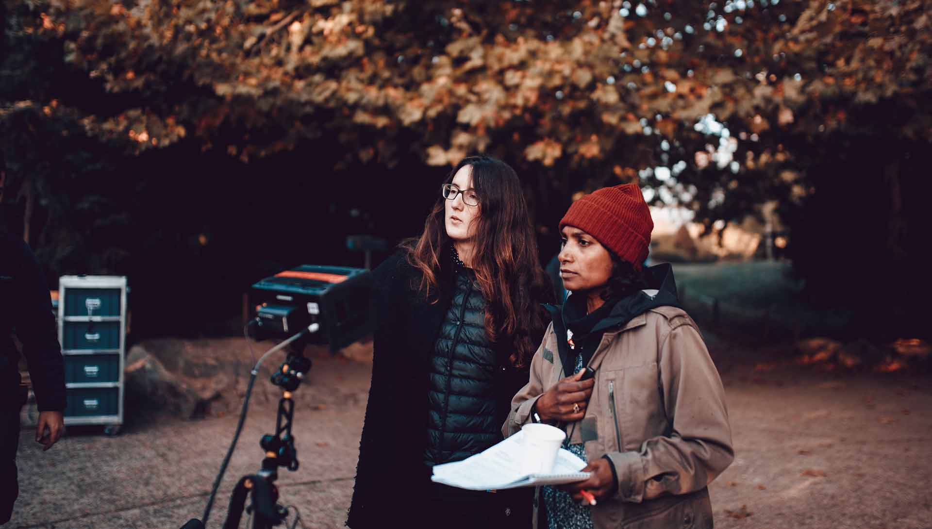 Nadja Anane sur le tournage de Zérostérone