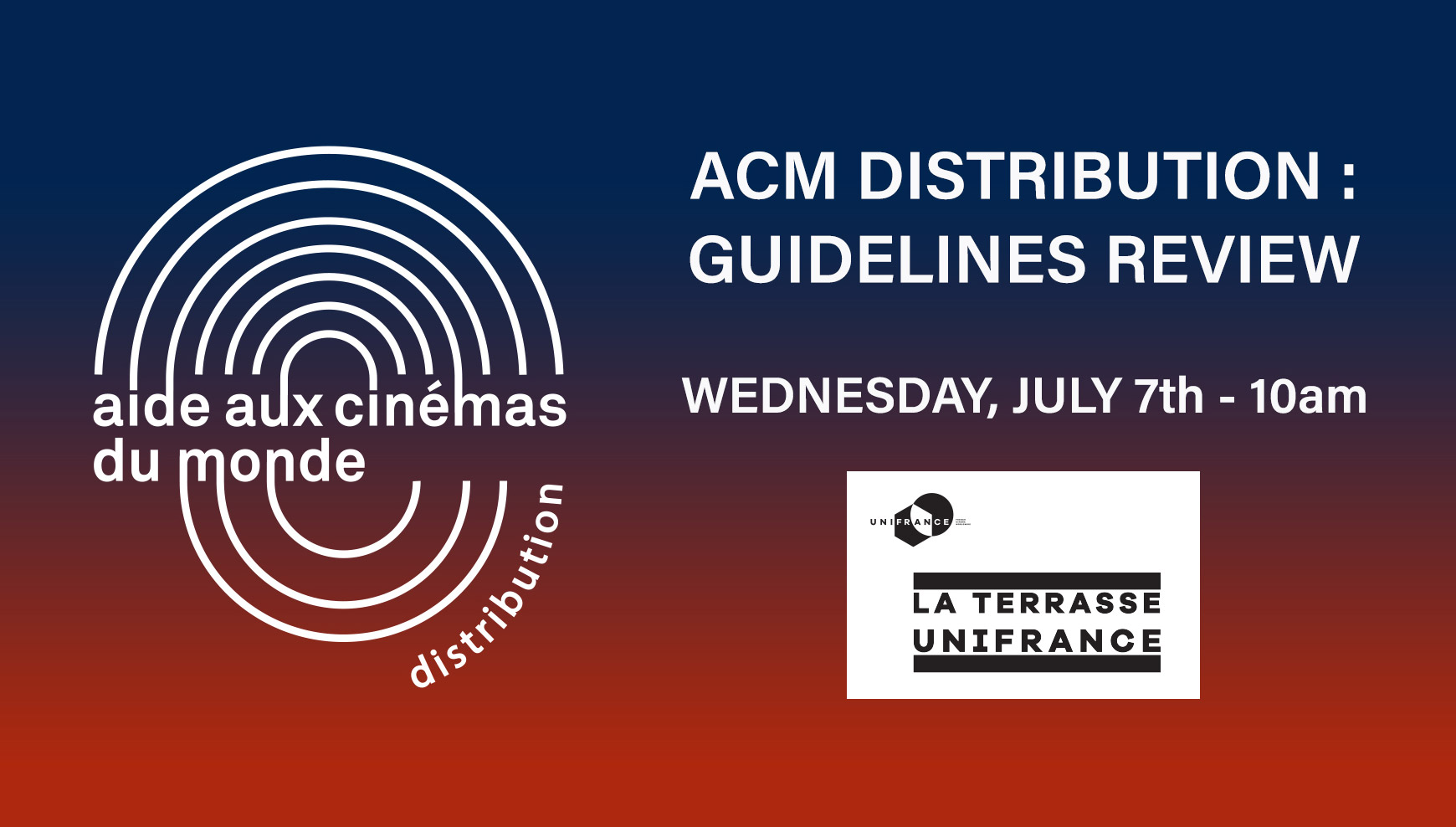 ACM Distribution - guidelines review Cannes